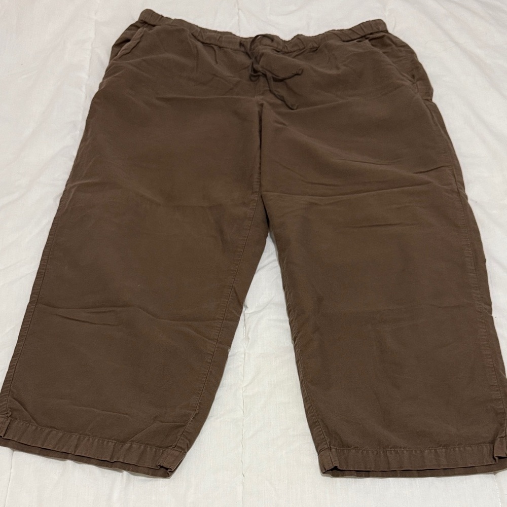 Eileen Fisher Olive Wide Leg Pants - Picture 10 of 16